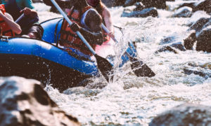 Photo of the best whitewater rafting in vail colorado.
