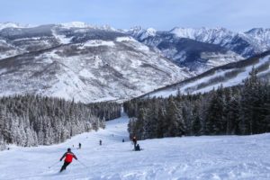 Photo of people skiing during Vail Colorado winter