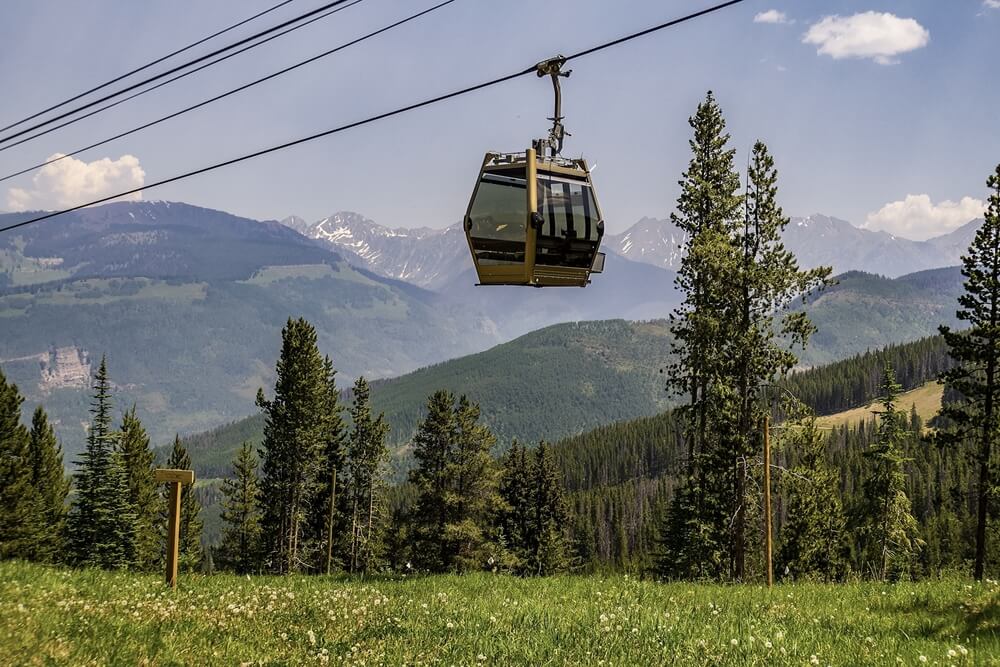 View of Colorado summer in Vail
